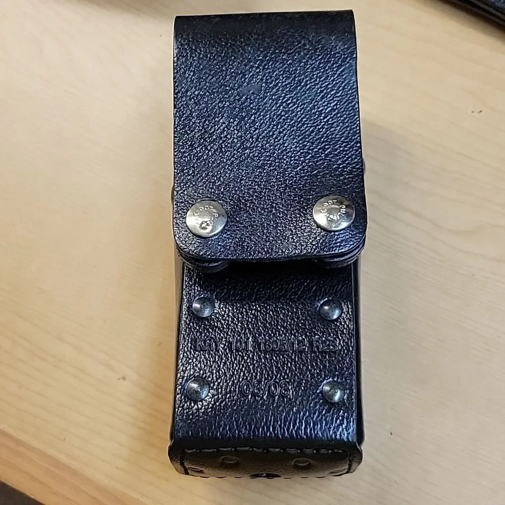 2-Harris Macom 2-way Radio Holster KRY 101 1605/12 R2B, strap, & bonus belt clip